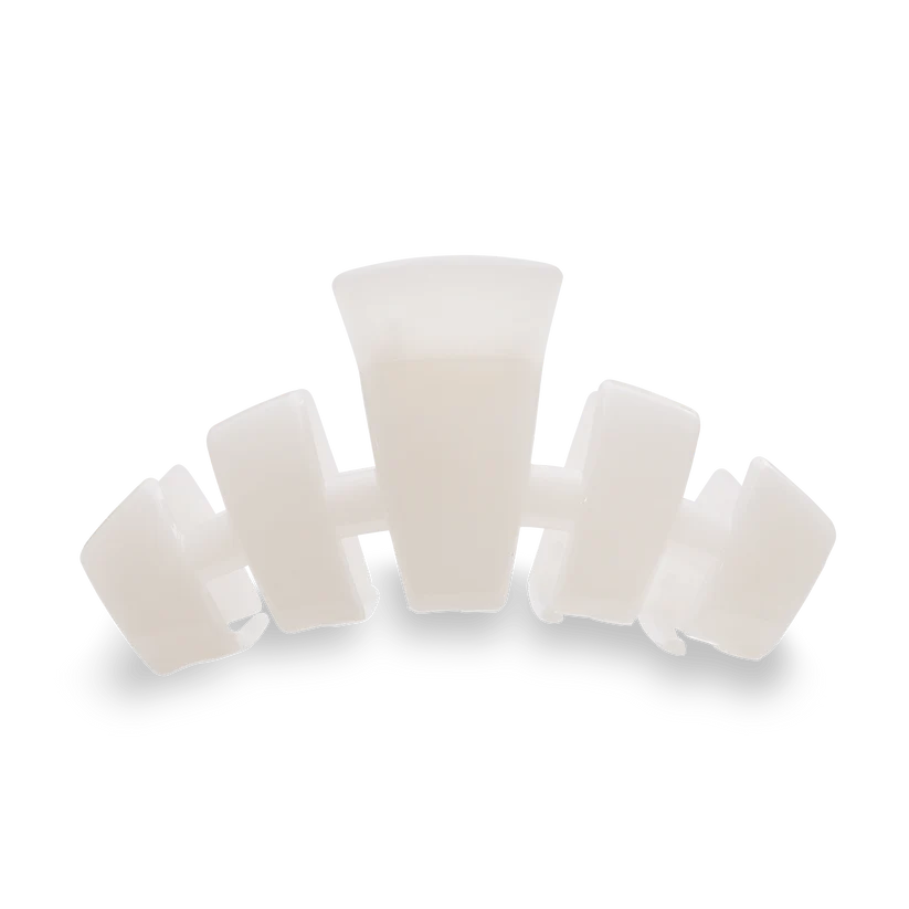 Teleties Large Classic Claw Hair Clip - Coconut White