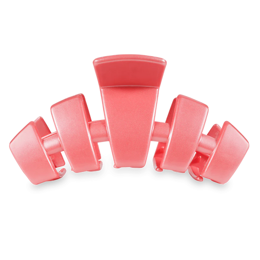 Teleties Large Classic Claw Hair Clip -  Calming Coral
