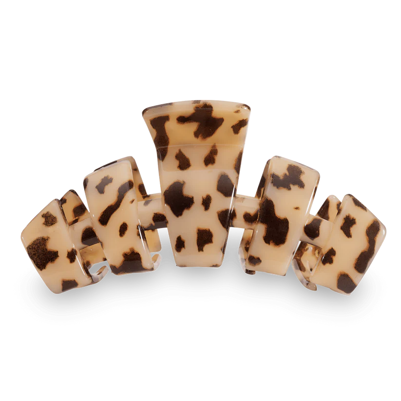Teleties Large Classic Claw Hair Clip - Blonde Tortoise