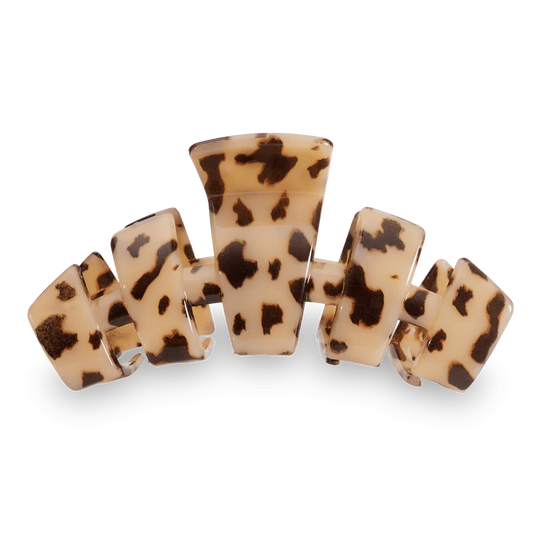 Teleties Large Classic Claw Hair Clip - Blonde Tortoise