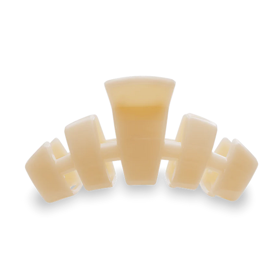Teleties Medium Classic Claw Hair Clip - Almond Beige