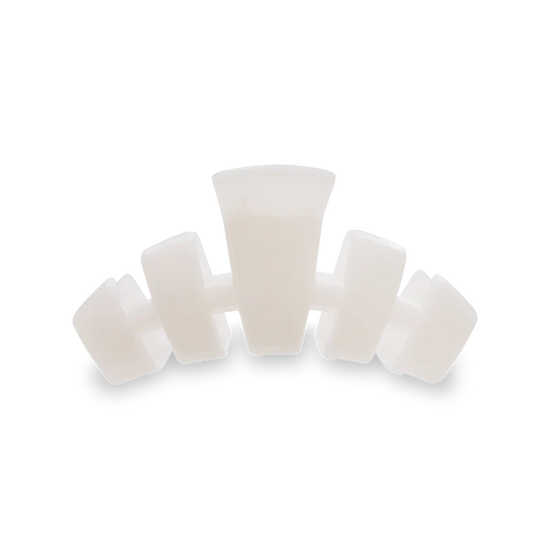 Teleties Medium Classic Claw Hair Clip - Coconut White