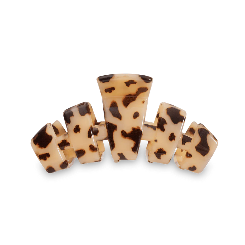 Teleties Medium Classic Claw Hair Clip - Blonde Tortoise