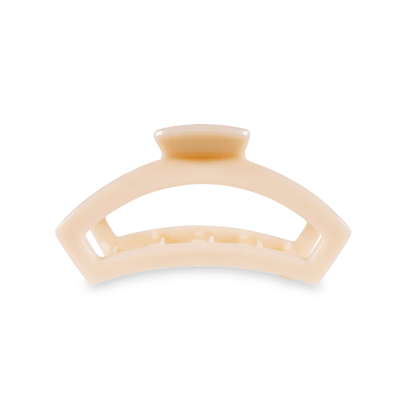 Teleties Medium Open Claw Hair Clip - Almond Beige