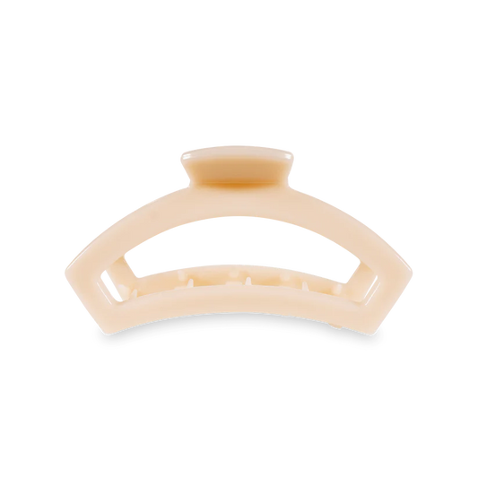 Teleties Medium Open Claw Hair Clip - Almond Beige