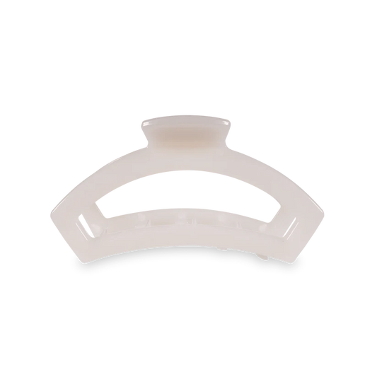 Teleties Medium Open Claw Hair Clip - Coconut White