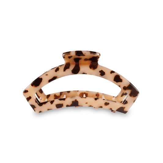 Teleties Medium Open Claw Hair Clip - Blonde Tortoise