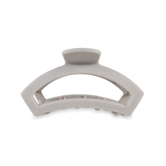 Teleties Medium Open Claw Hair Clip - Silver Flames