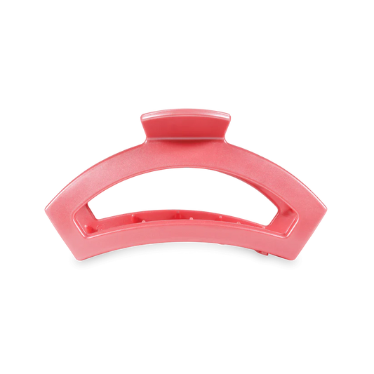 Teleties Medium Open Claw Hair Clip -  Calming Coral