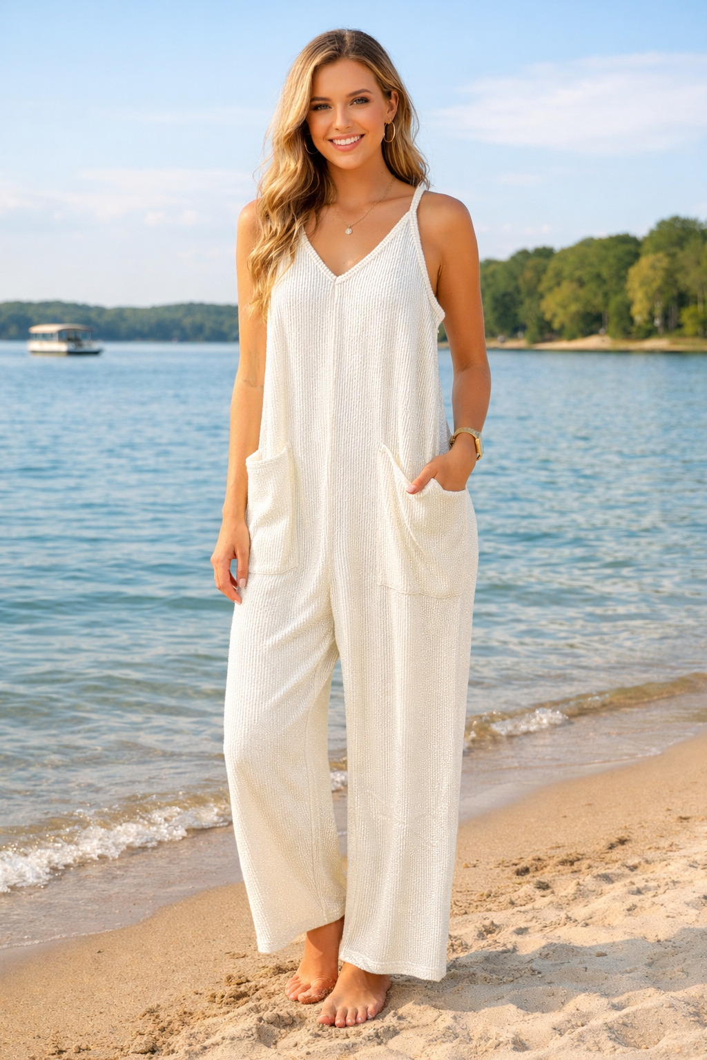 Simply Southern Jumpsuit - Pearl