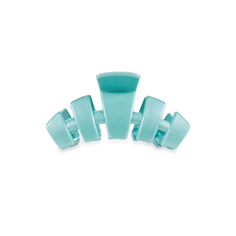 Teleties Tiny Classic Claw Hair Clip - Totally Turquoise