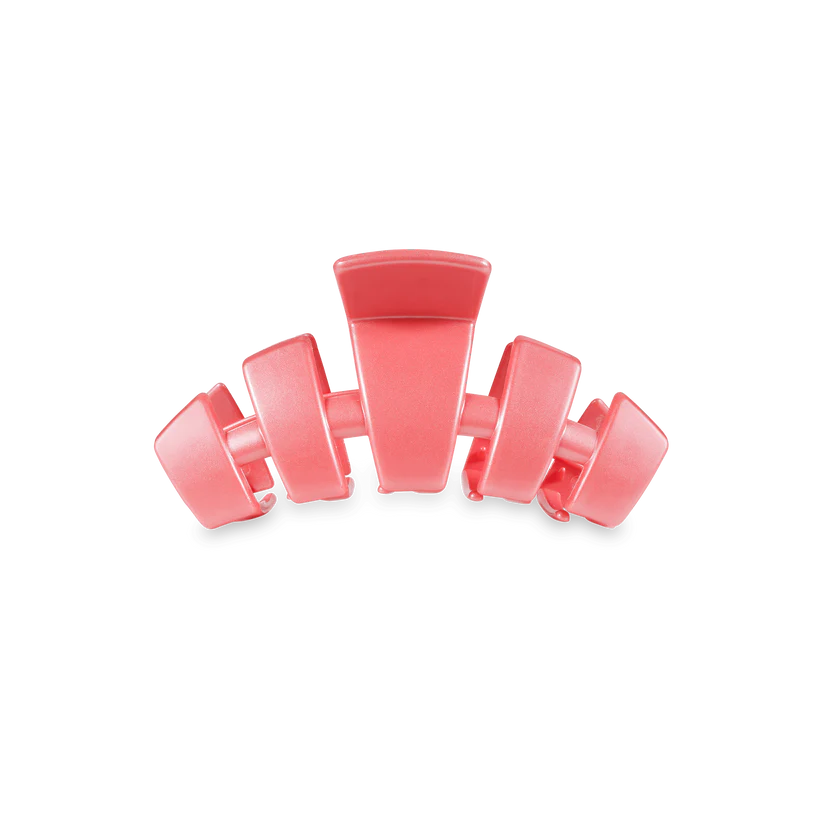 Teleties Tiny Classic Claw Hair Clip - Calming Coral