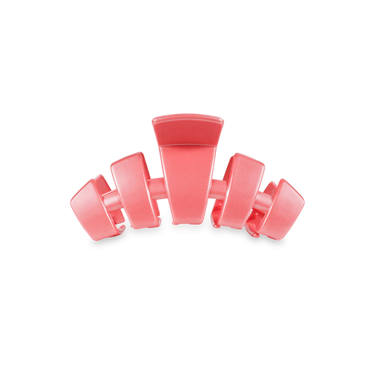 Teleties Tiny Classic Claw Hair Clip - Calming Coral