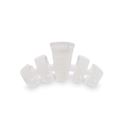 Teleties Tiny Classic Claw Hair Clip - Coconut White