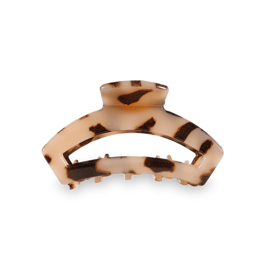 Teleties Tiny Open Claw Hair Clip - Blonde Tortoise