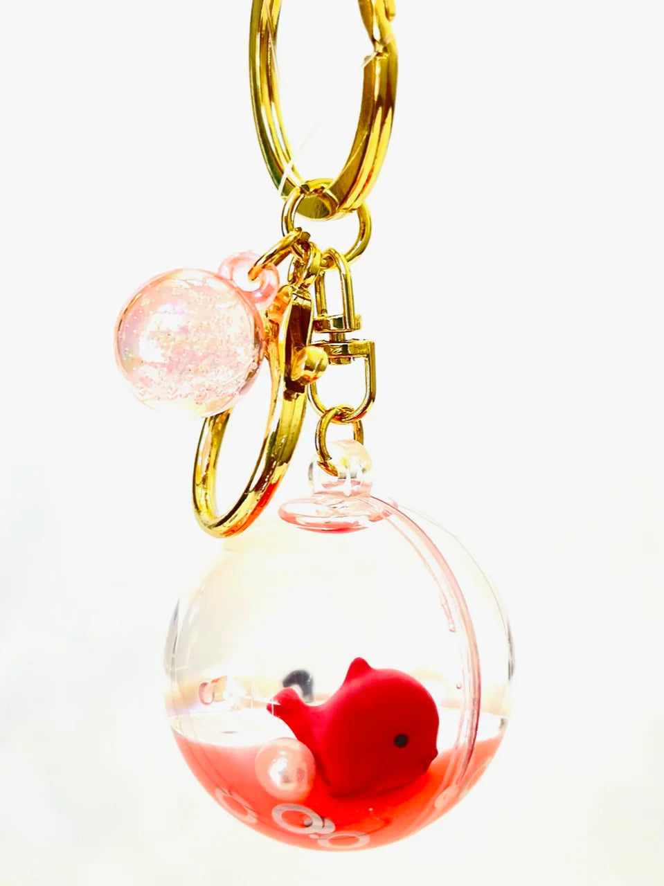 Sea Animal Orb Floaty Keychain