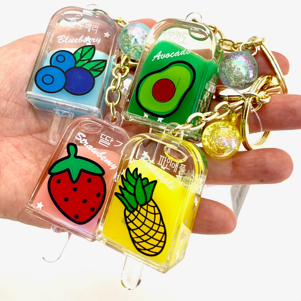 Fruit Popsicle Keychain