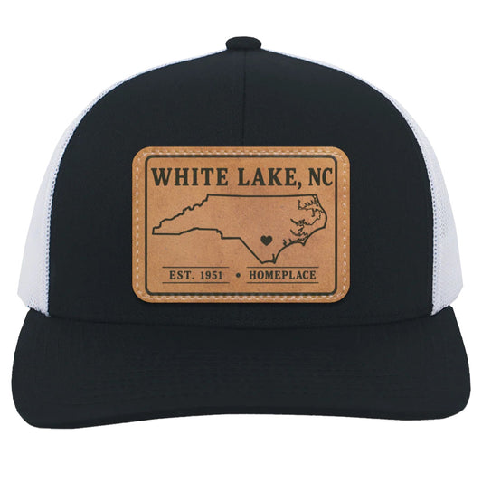 White Lake Hat - HOMEPLACE "Love Your Town" Trucker Patch Navy/White