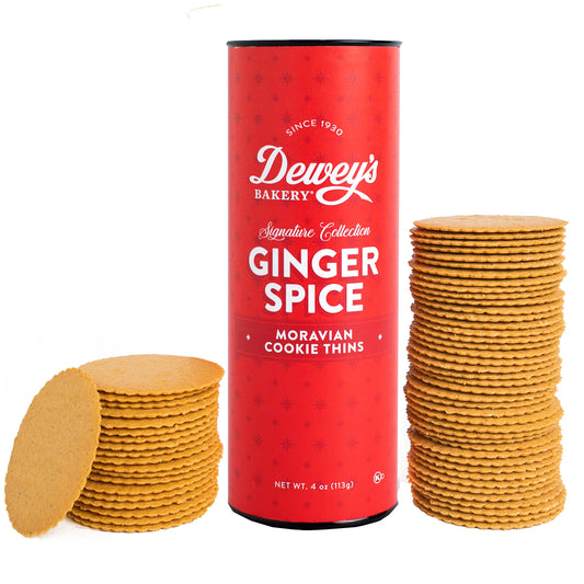 Dewey’s Ginger Spice Moravian Cookie Thins
