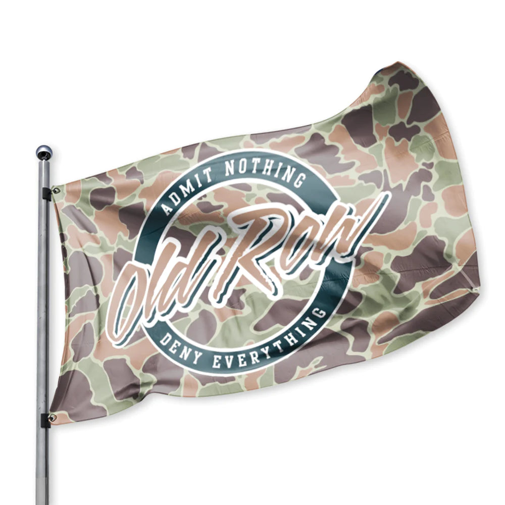 Old Row - Outdoor Camo Circle Flag