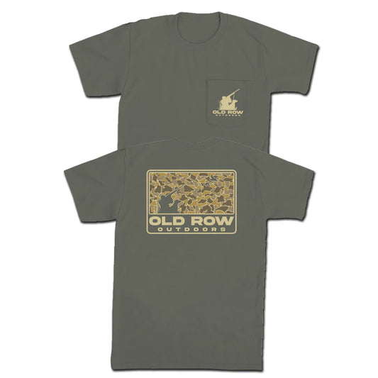 Old Row 80's Camo Flag Pocket Tee