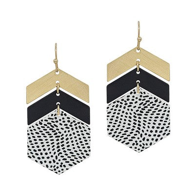 Spring Black Earrings