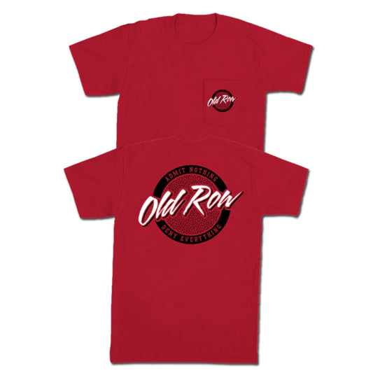 Old Row Tailgate Pocket Tee Red & Black