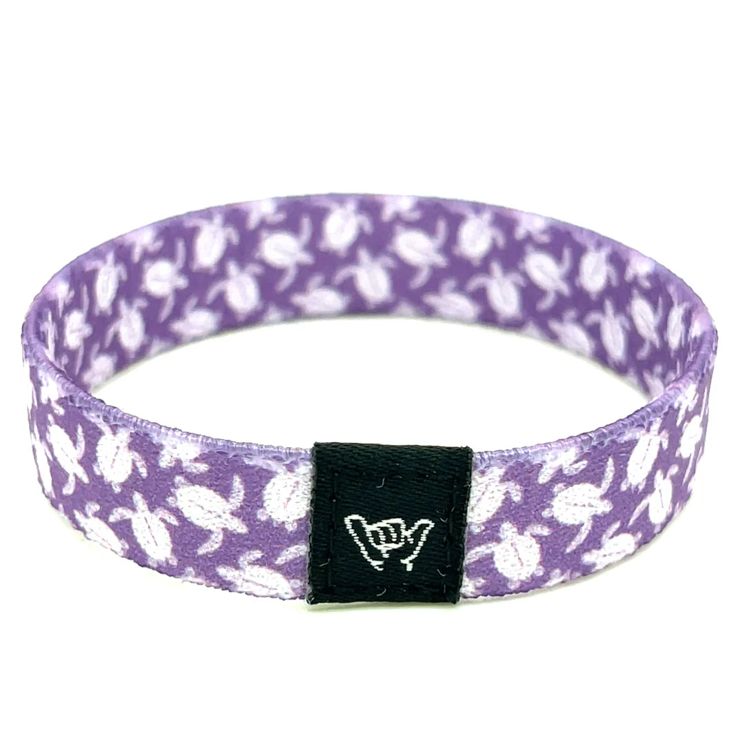 Purple Sea Turtle Wristband Bracelet