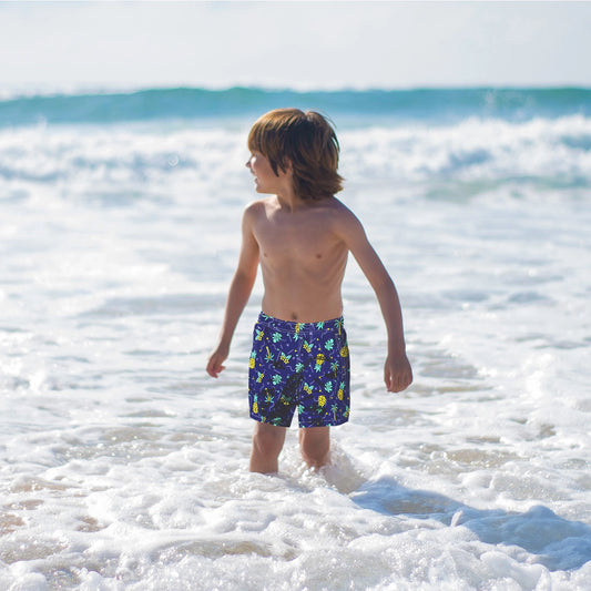 Toddler Swimsuit Navy Pineapple