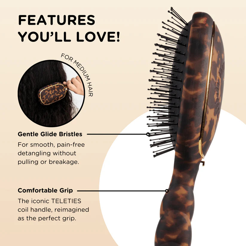 Teleties Detangler Hair Brush - Thick Hair