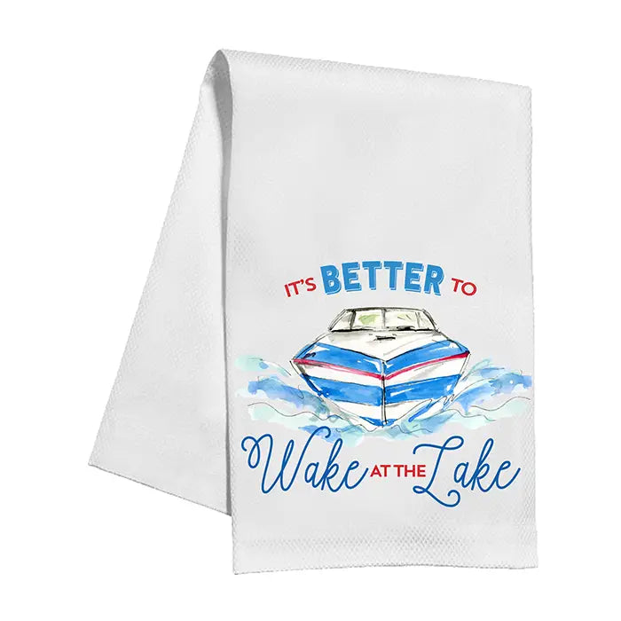 "Wake At the Lake" Kitchen Towel