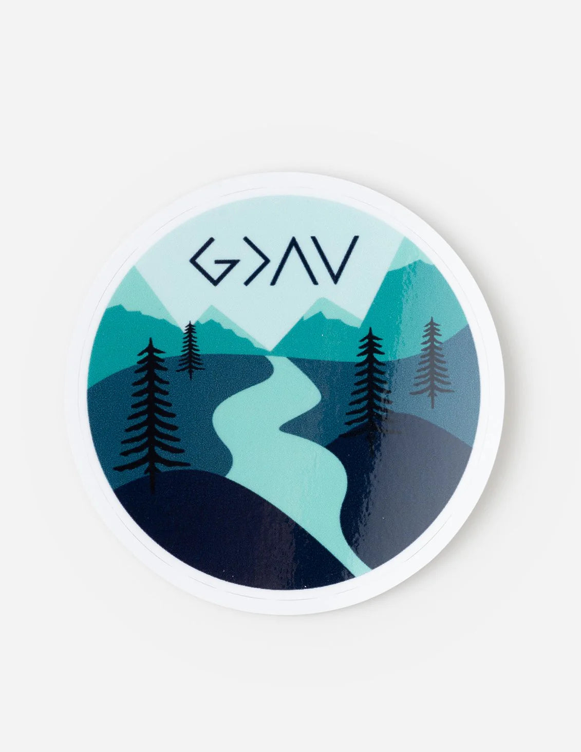 Highs & Lows Mountain Sticker
