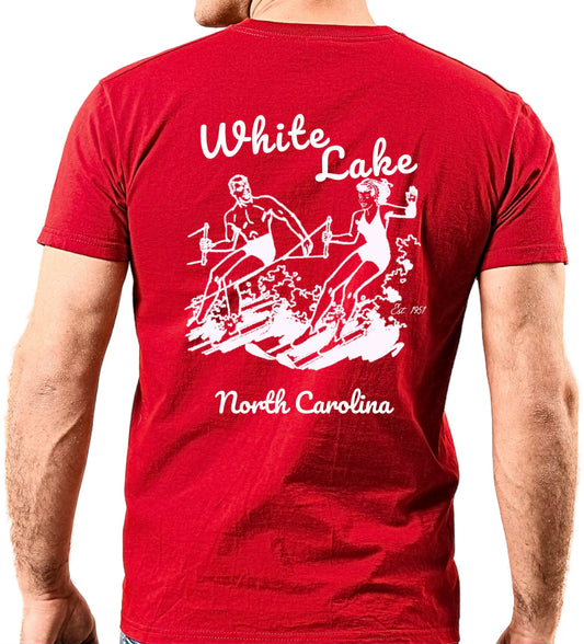 White Lake Vintage Skier Short Sleeve Tee