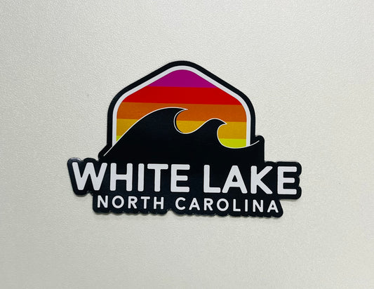 White Lake Magnet - Rainbow Wave