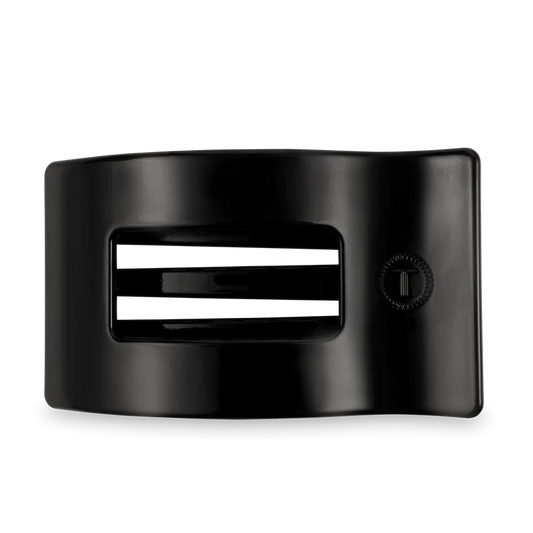Teleties Large Flat Rectangle Hair Clip - Jet Black