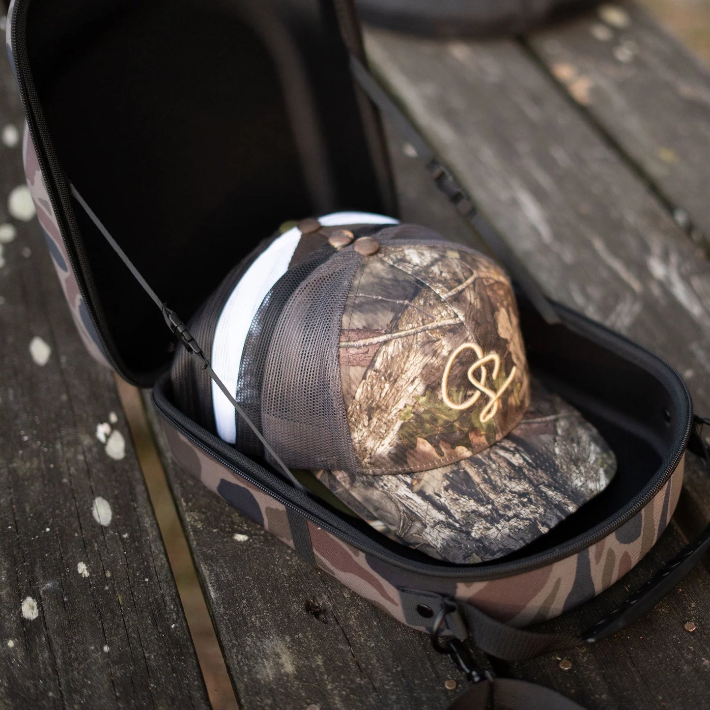 Old South 6 Hat Travel Case - Thicket Camo