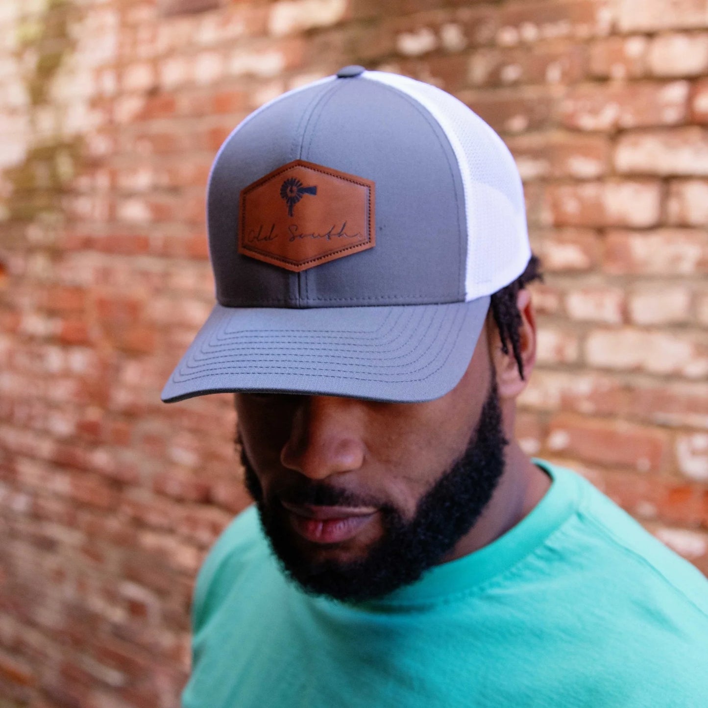 Old South Signature Leather Patch - Trucker Hat