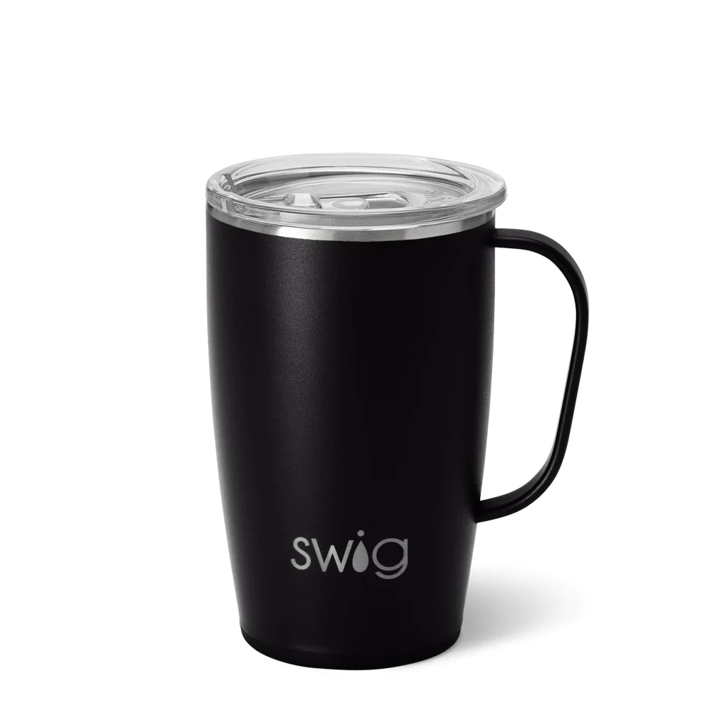 Swig Black Travel Mug 18oz