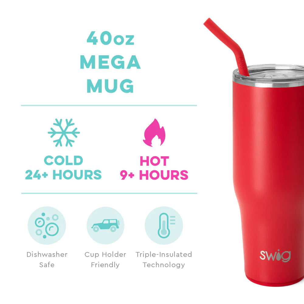 Swig Red Mega Mug 40oz