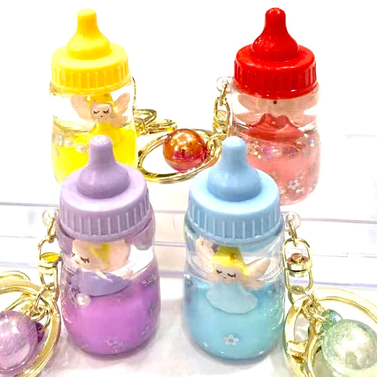 Fairy Milk Bottle Keychain