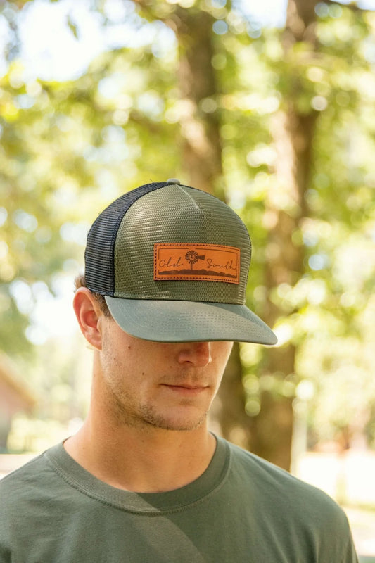 Old South Landscape Leather Patch - Trucker Hat