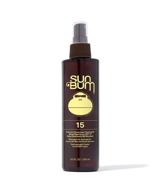 Sun Bum PF 15 Sunscreen Tanning Oil 8.5 oz.