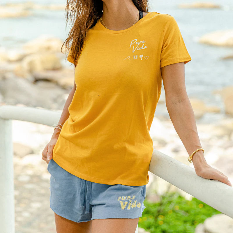 Pura Vida Summer Vibes Fitted Tee