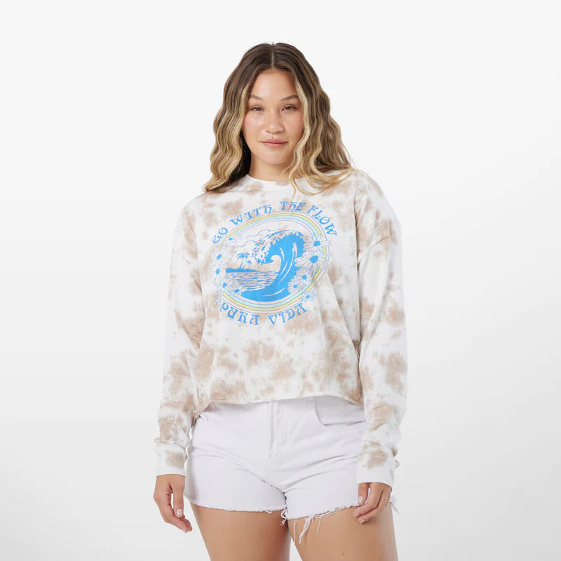 Go With the Flow Long Sleeve Boxy Tee