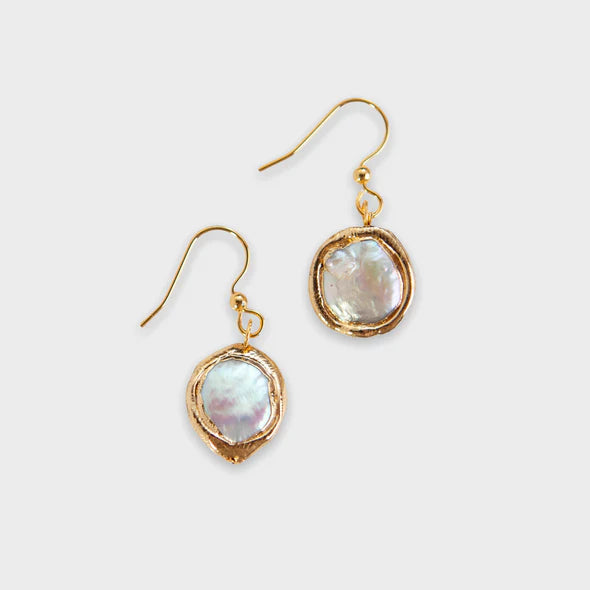 Seaside Earrings Pearl Drop