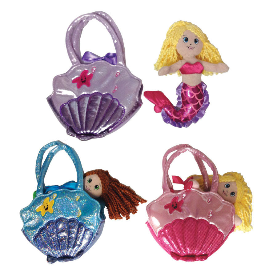 Mermaid Plush Shell Handbag