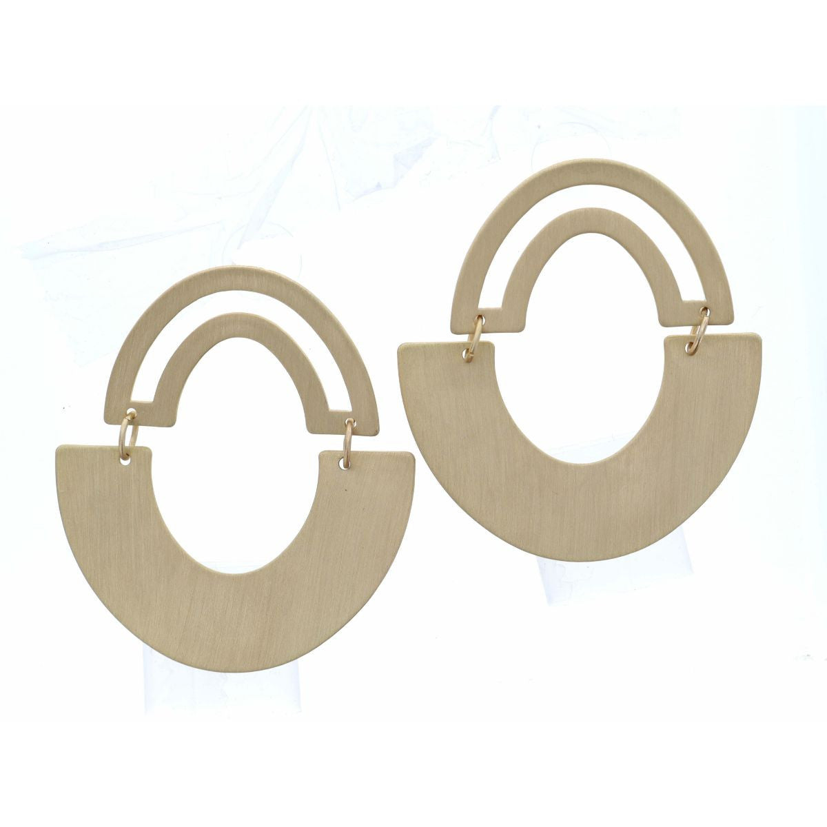 Gold Open Arch & Closed Arch Earring