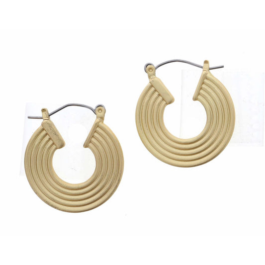 Gold Line Hoops Earring