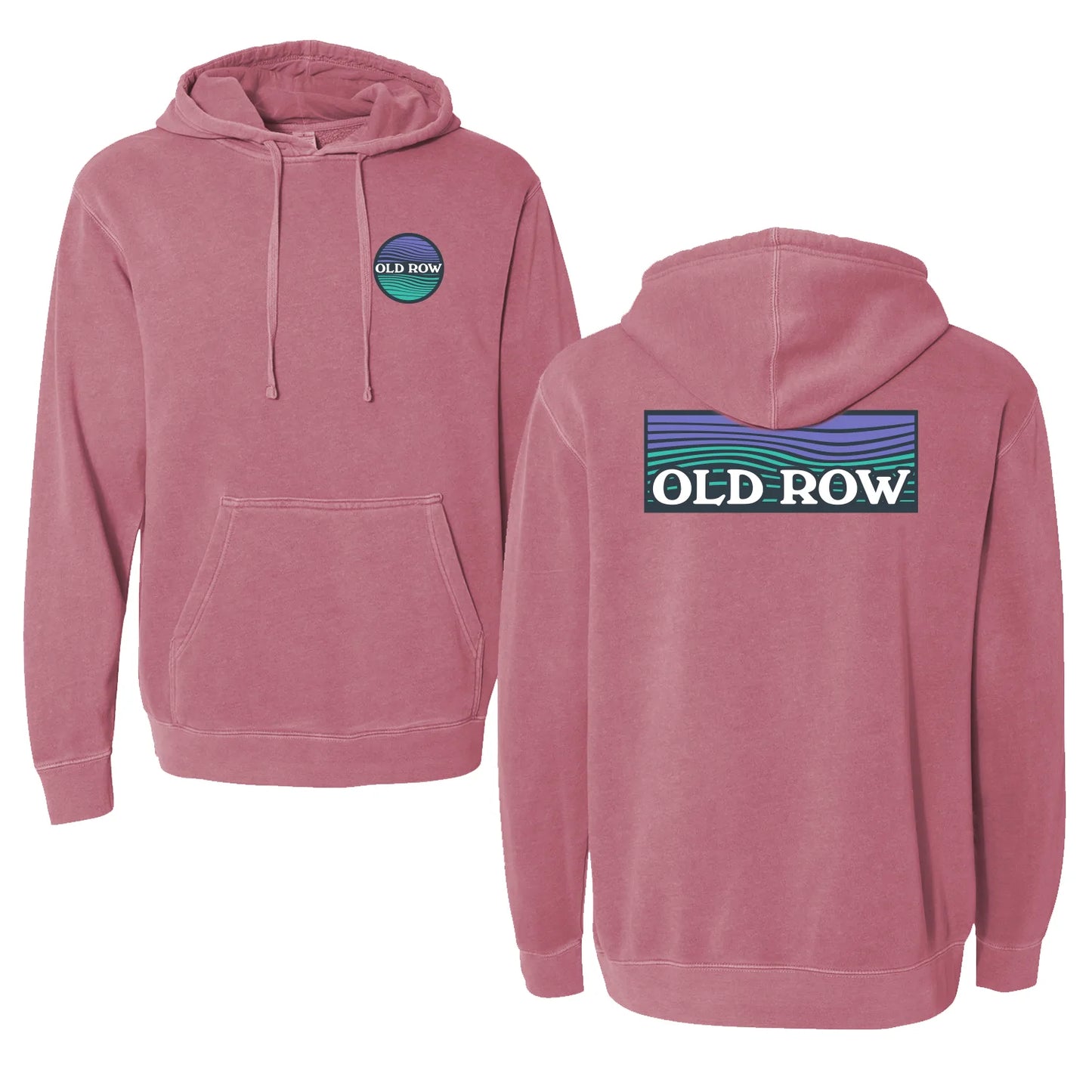 Old Row Waves Pigment Dyed Hoodie