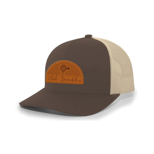 Old South Arch Leather Patch - Trucker Hat